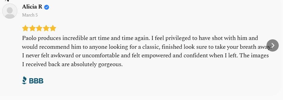 Photographic portrait by Paolo Portraits in Charleston, SC